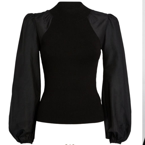 All Saints Puff-Sleeved Cleo Top - Picture 1 of 8
